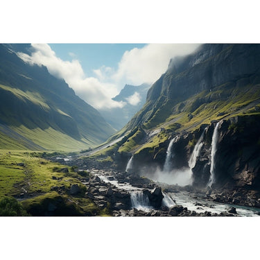 Mountain Waterfall canvas